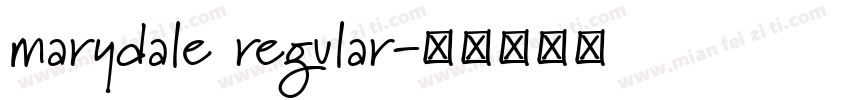 marydale regular字体转换